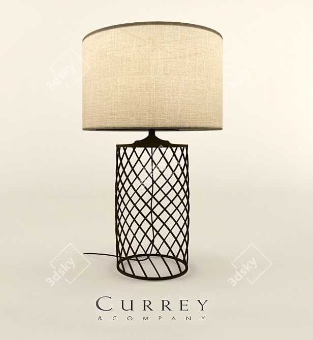 Elegant Dashiell Table Lamp 3D model image 1