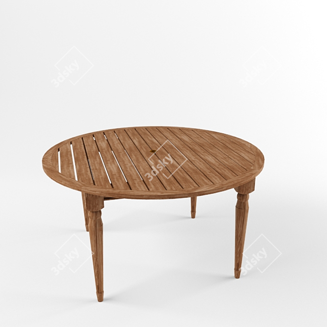 Millbrook Round Dining Table Set 3D model image 1