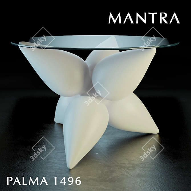 Sleek Palma Floor Lamp 3D model image 1