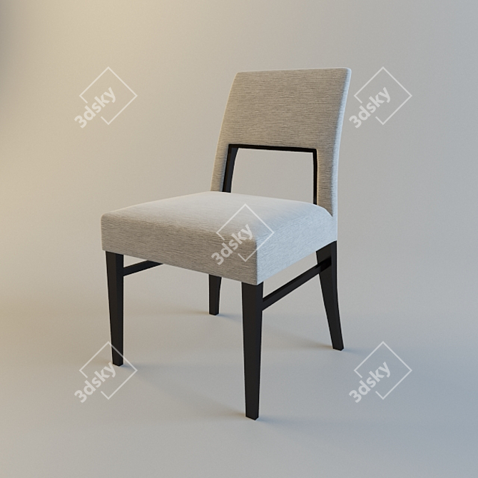 Elegant Blue Pietro Constantinini Chair 3D model image 1