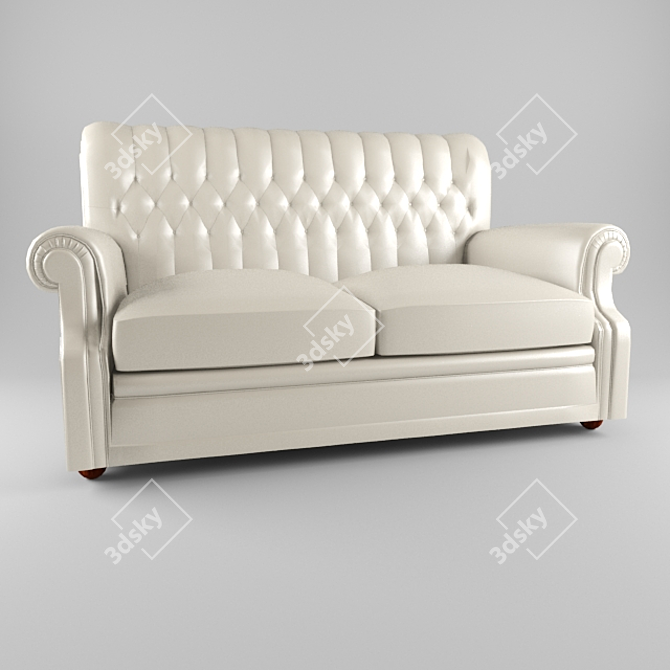 Modern Atom Boston 2-Seater Sofa 3D model image 1