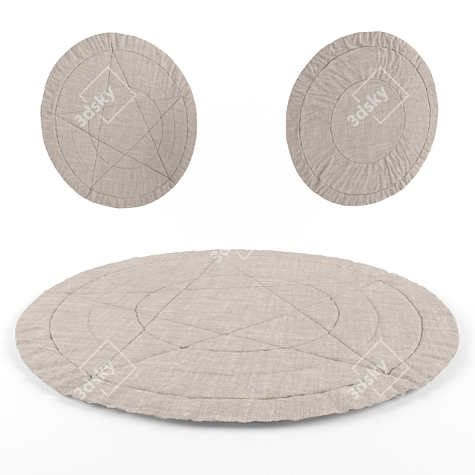 Nursery Rug: Soft and Cozy 3D model image 1