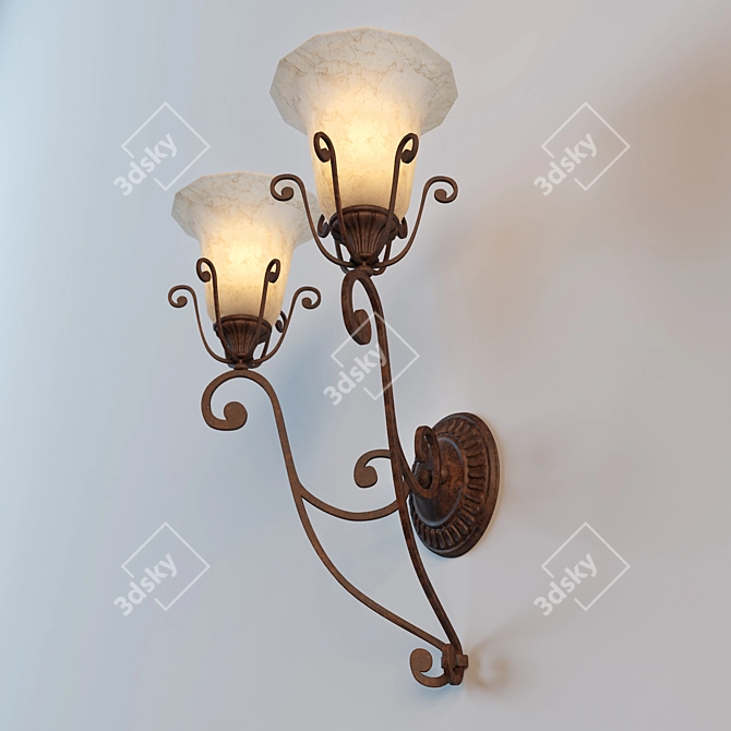 Cottage Grove Wall Sconce - Carre Bronze 3D model image 2