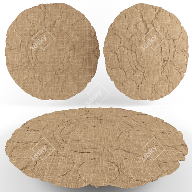 Soft Cloud Nursery Carpet 3D model image 1