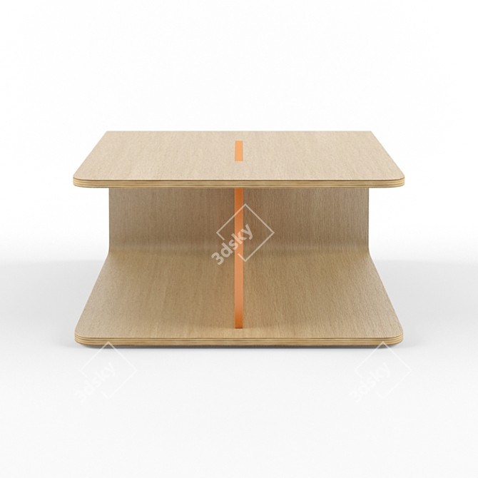 Minimalist Coffee Table: Keel 3D model image 2