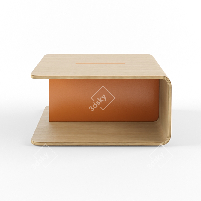 Minimalist Coffee Table: Keel 3D model image 3