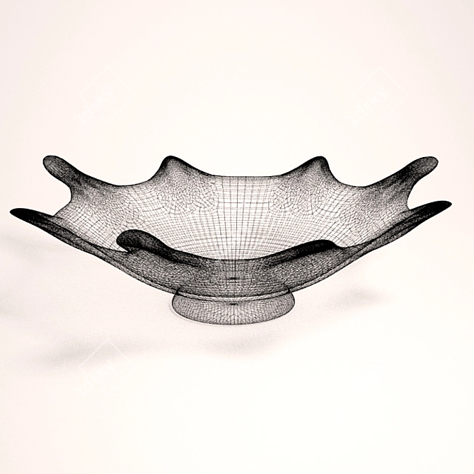 Modern Fruit Bowl 3D model image 2