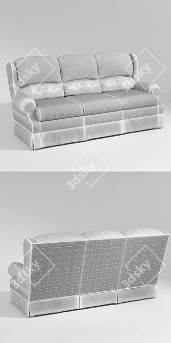 Classic RoyBosh Sofa 3D model image 2