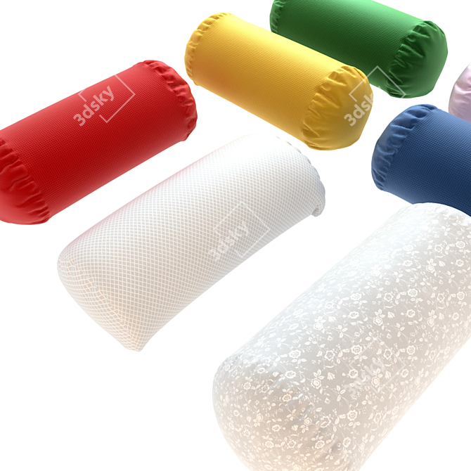 Orthopedic Bed Pillows - Rollers 3D model image 2