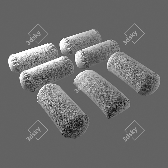 Orthopedic Bed Pillows - Rollers 3D model image 3