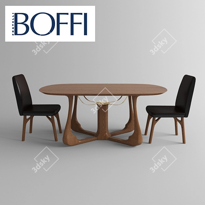Title: Elegant Arpa Table Set 3D model image 1