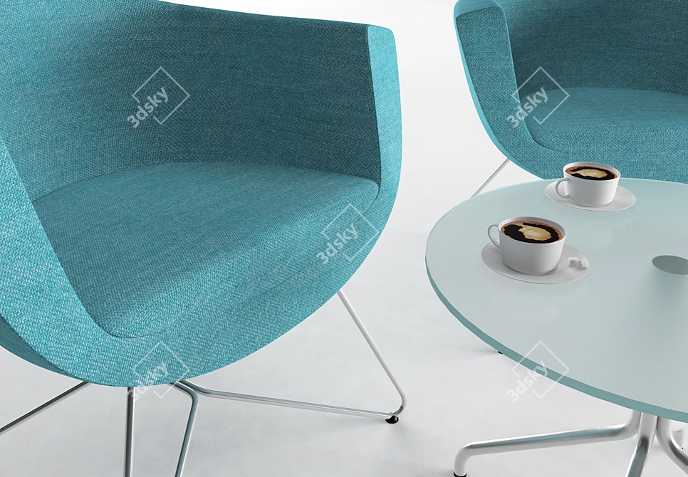 Armchair Set Profim  Stylish, Comfortable, and Versatile 3D model image 2