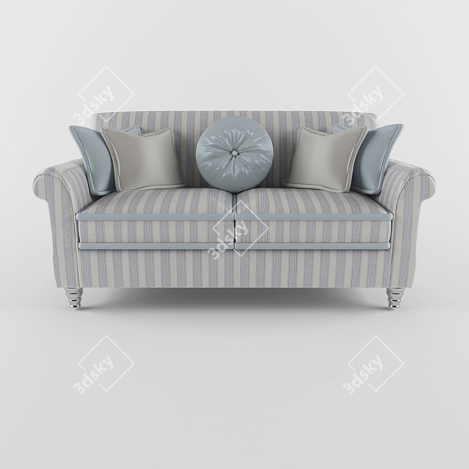 Classic Sofa by Unknown Manufacturer 3D model image 1