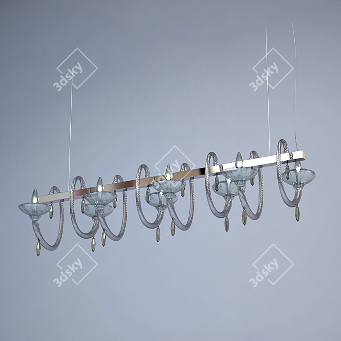 De Majo 8080K8: Italian Designer Pendant Light 3D model image 1