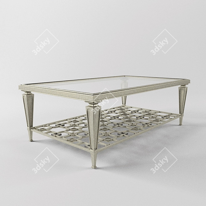 Elegant Coffee Table: Caracole Socialite 3D model image 1