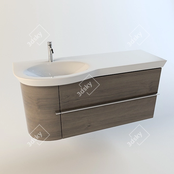 Modern Bathroom Washbasin: LAUFEN 3D model image 1