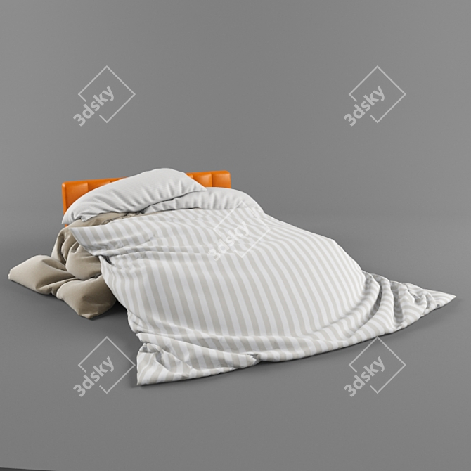 ComfortMax Bed Rest: Ultimate Relaxation 3D model image 2