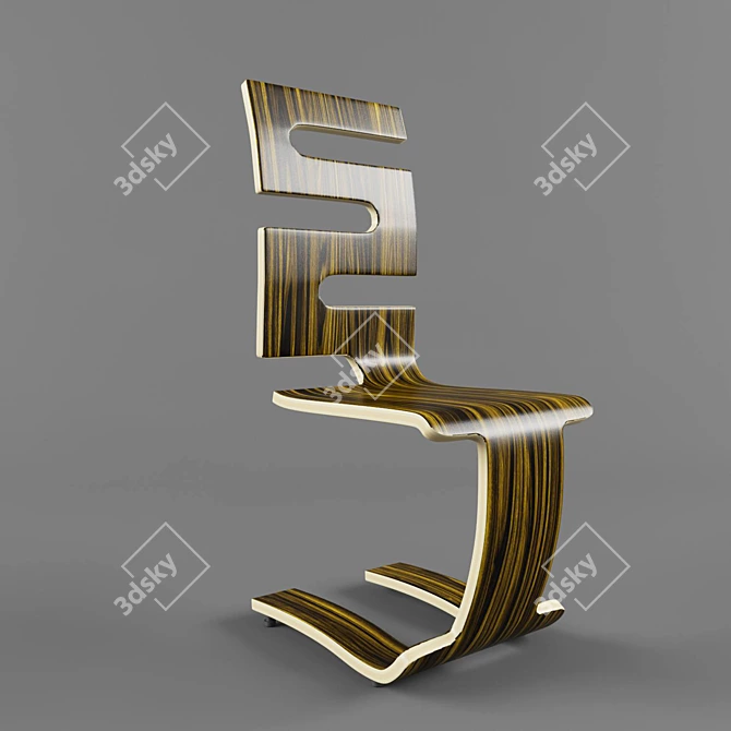 Sleek Stack C Chair: Innovative Design by Green Furniture Sweden 3D model image 2