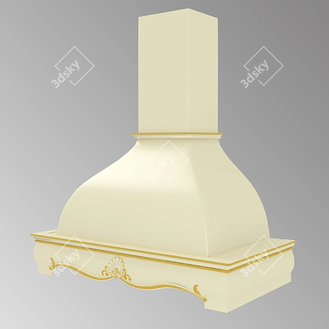 Classic Range Hood 3D model image 1