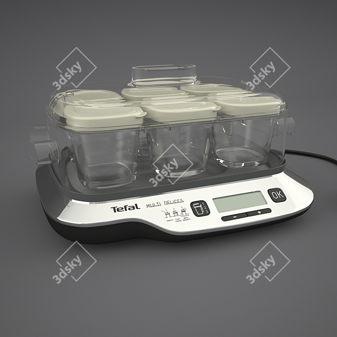 TEFAL YG654: Six-Cup Yogurt Maker 3D model image 1