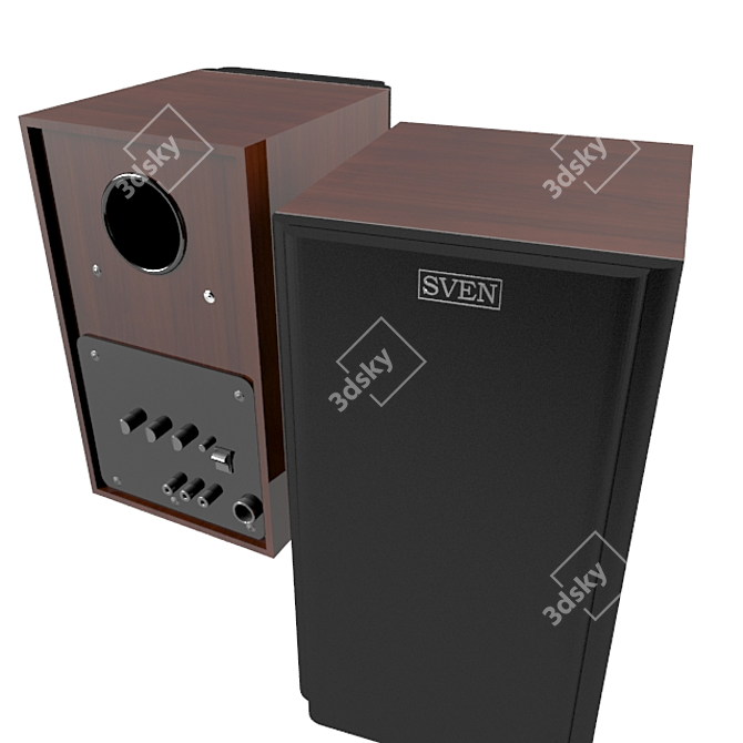 Elegant Interior Speaker Model 3D model image 1