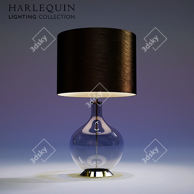 Harlequin Orb Clear Table Lamp 3D model image 1