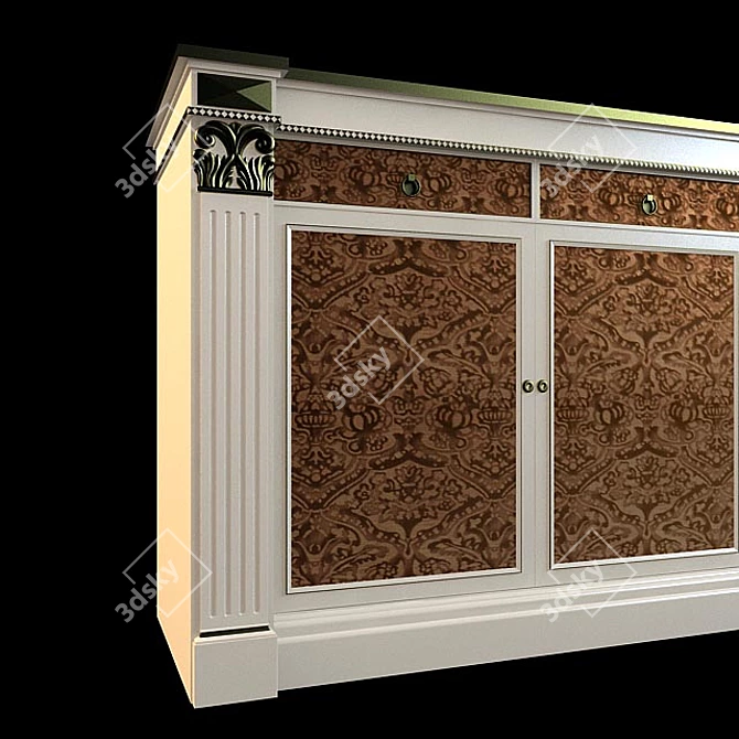 Luxury Spanish Inspired 4064/81 Sideboard 3D model image 2