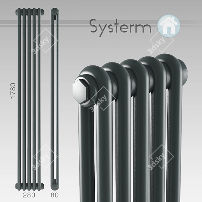 CozyHeat Radiator 3D model image 1