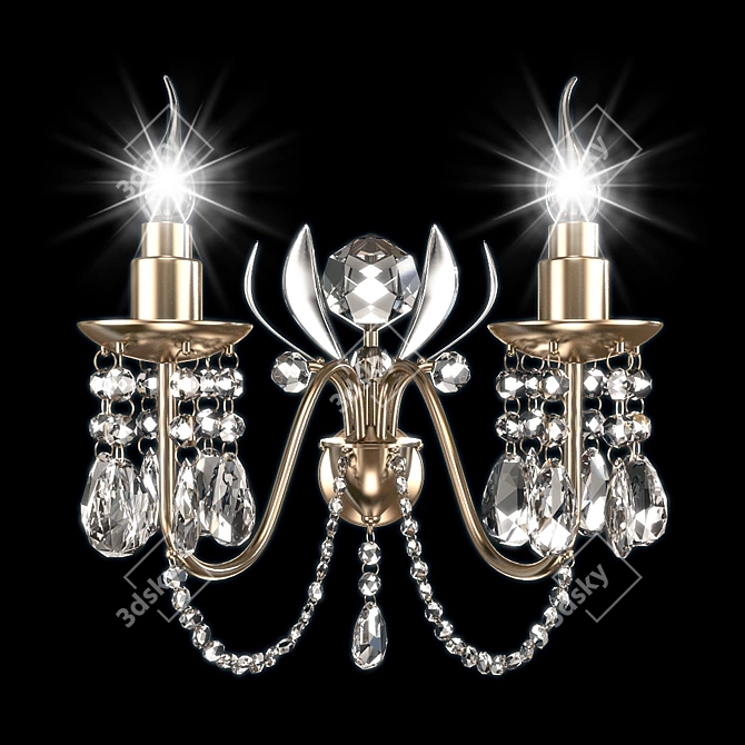 Glorious Sillo Sconce T122-P 3D model image 1