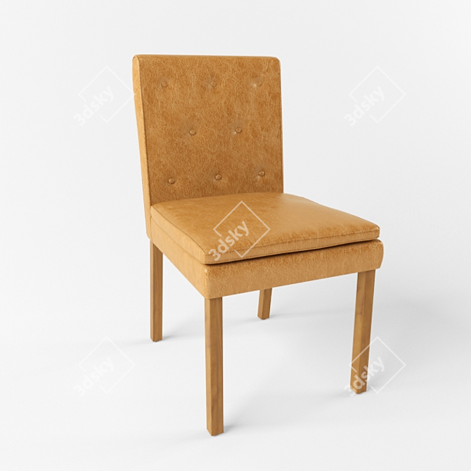 Sleek and Stylish: La Scala Dining Chair 3D model image 1