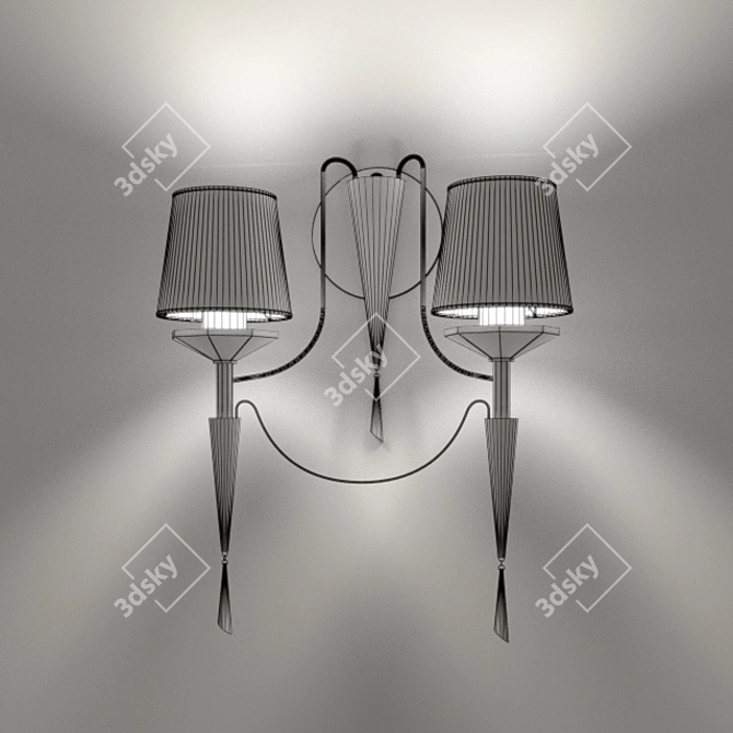 Elegant Chrome Searchlight 2082 3D model image 2