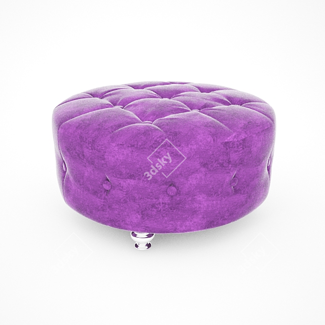 Cozy Comfort Poof 3D model image 1