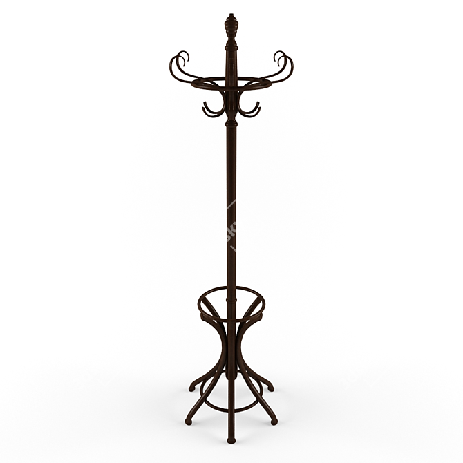 Versatile Floor Standing Hanger 3D model image 1