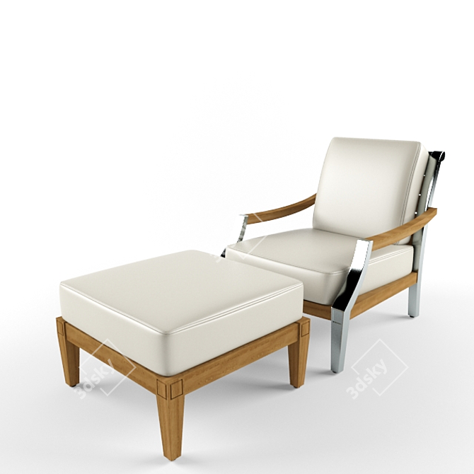 King Richard Lounge Chair: Designed by Starck 3D model image 1