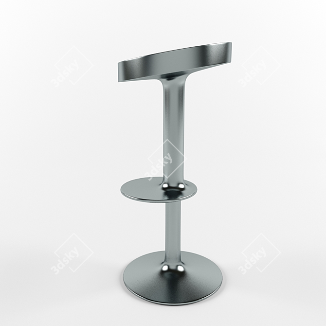 Sleek and Stylish Magic Stool 3D model image 2