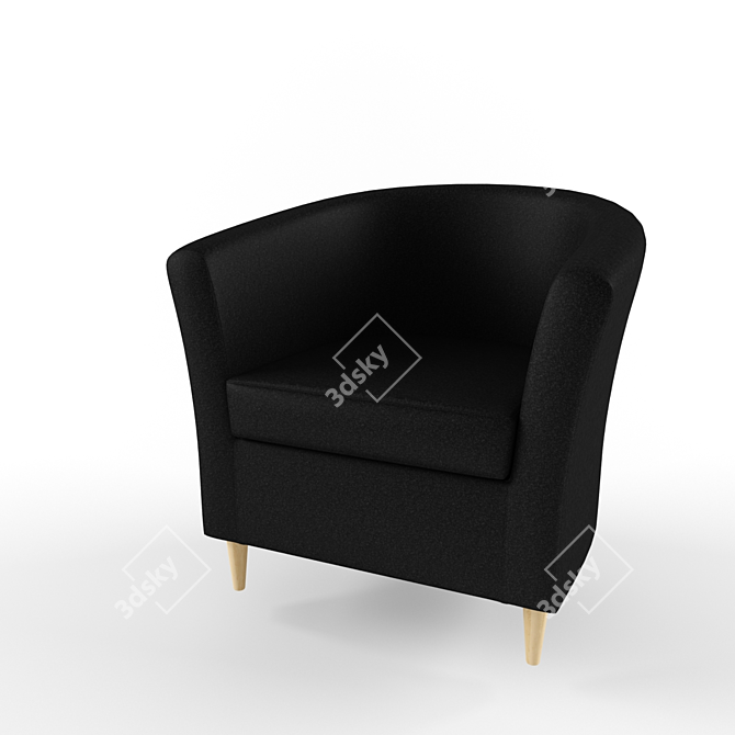 Cozy and Stylish: Ikea Tulsta Chair 3D model image 1