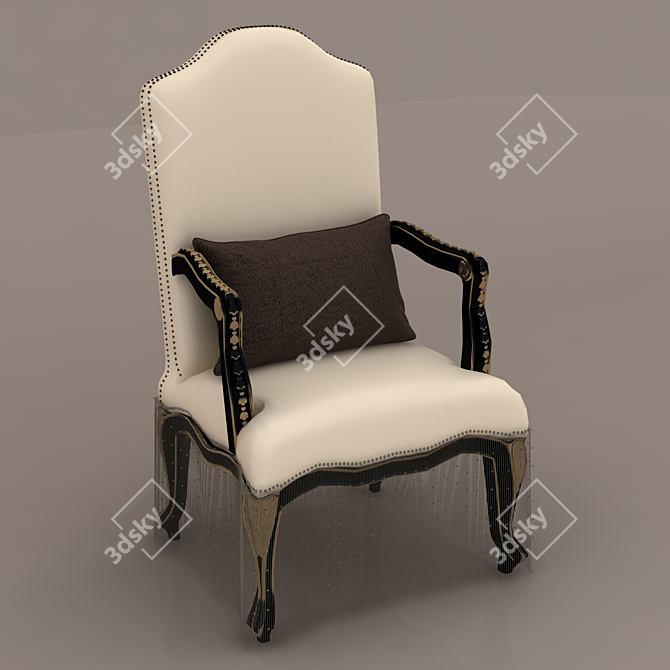 Ergonomic Comfort Chair 3D model image 1