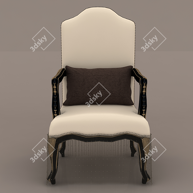 Ergonomic Comfort Chair 3D model image 2