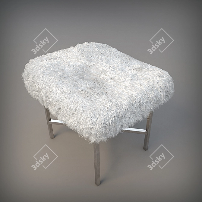 Furry Chic Cushion 3D model image 2