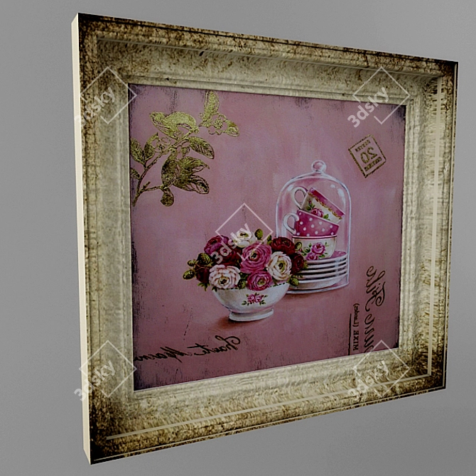 Vintage-inspired Artwork for sale 3D model image 1