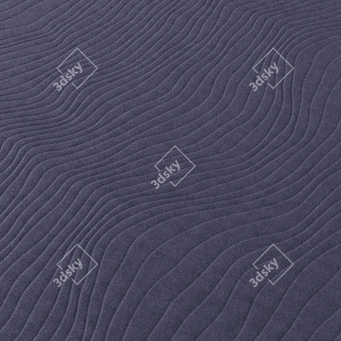 Swirl Carpet: Customize Your Space 3D model image 1