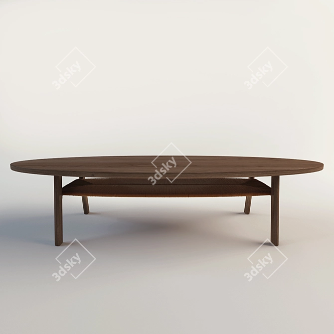 Modern Scandinavian Coffee Table 3D model image 1