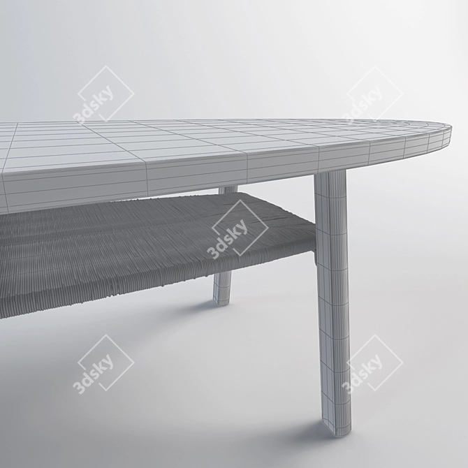 Modern Scandinavian Coffee Table 3D model image 3