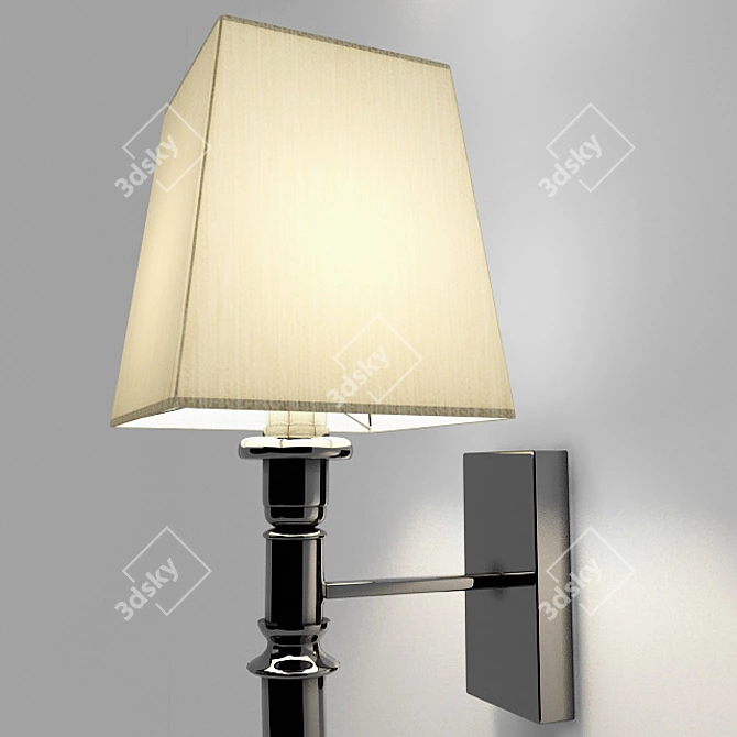 Horn Large Wall Lamp 72cm 3D model image 2