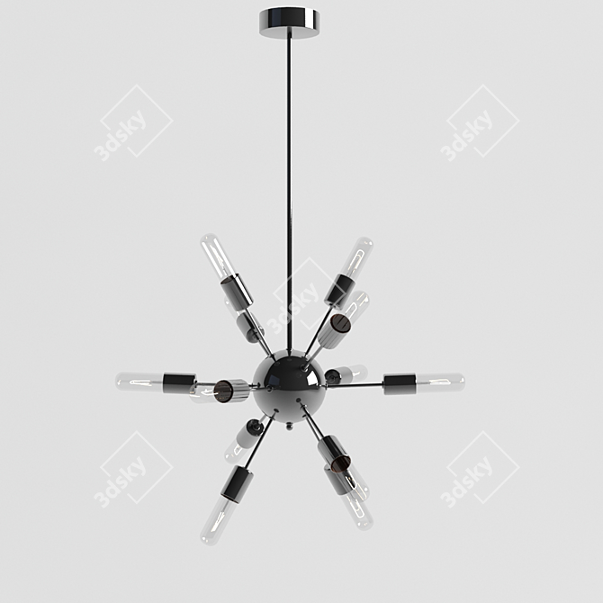 Molecule 12 Pendant Light 3D model image 1