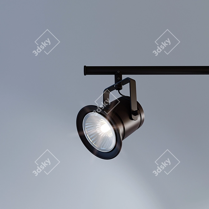 Brilliant Cap Spot Light, Brown 3D model image 2