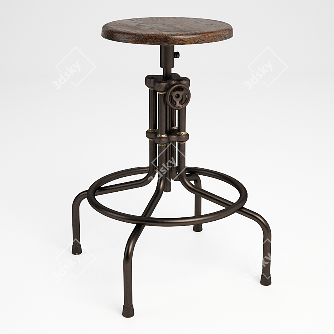 Elevate Your Space: Isaac Counter High Stool 3D model image 1