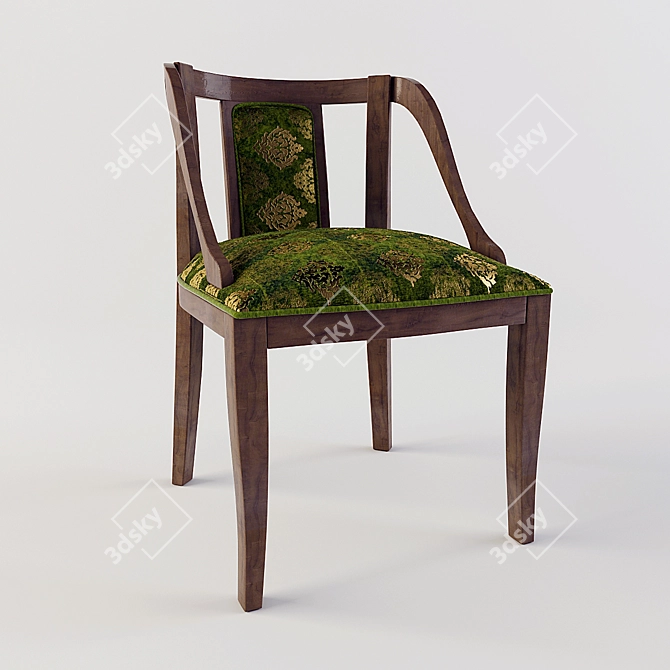 Elegant Vintage Chair 3D model image 1