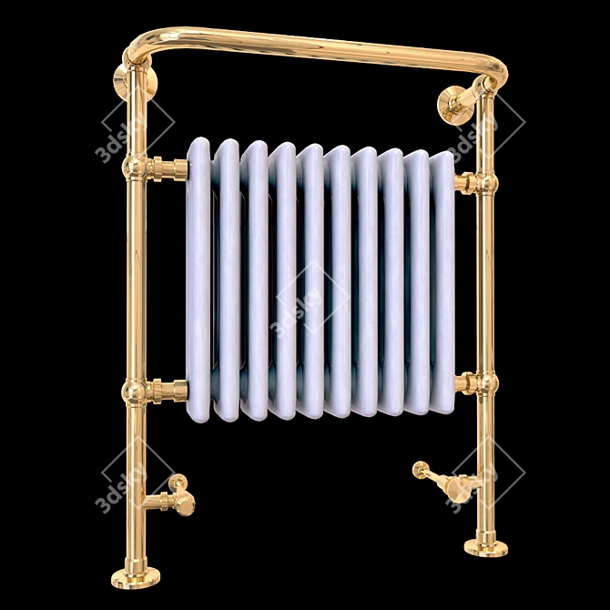 Space-Saving Radiator Drying Rack 3D model image 1