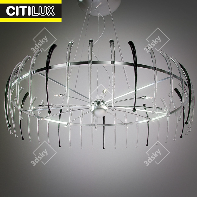 Elegant CITILUX Chandelier 3D model image 1